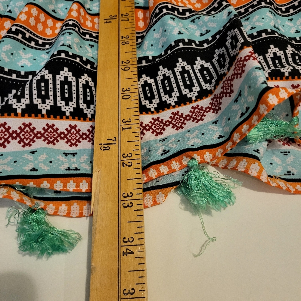 Colorful Sleeveless Patterned Dress - Picture 10 of 10